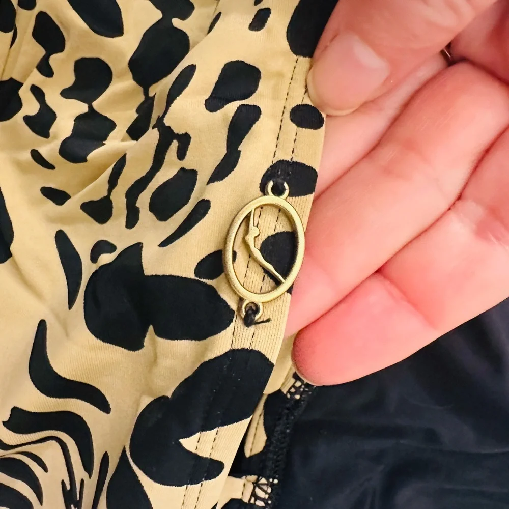 Jantzen Leopard Print Bikini - Black and Tan